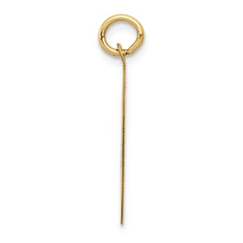 14k Yellow Gold Satin Chihuahua Disc Charm