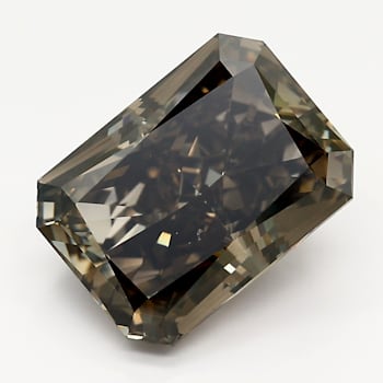 5.20ct Dark Brown Radiant Cut Lab-Grown Diamond SI2 Clarity GIA Certified