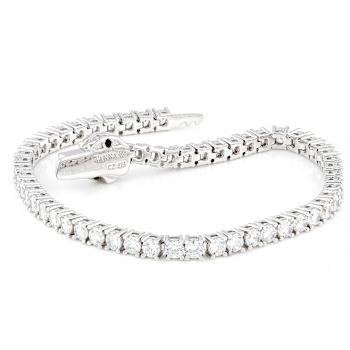 CZ Tennis Bracelet In Platinum-Enhanced Sterling Silver 10.81ctw