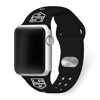 Gametime NHL Los Angeles Kings Black Silicone Apple Watch Band (42/44mm
M/L). Watch not included.