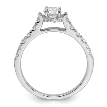 Rhodium Over 14K White Gold Lab Grown Diamond VS/SI GH, Complete
Engagement Ring 0.88ctw