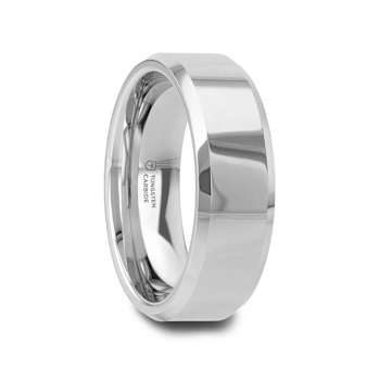 CORINTHIAN Beveled Tungsten Carbide Ring 7mm