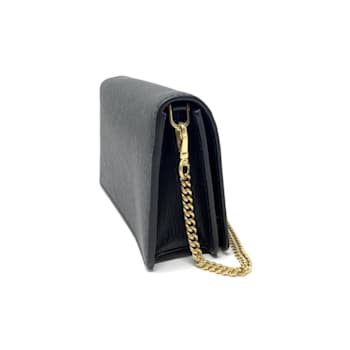 Prada Miniborse Black Vitello Move Leather Chain Crossbody
