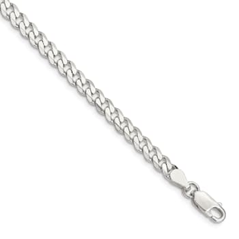 Sterling Silver 4.5mm Curb Chain Bracelet