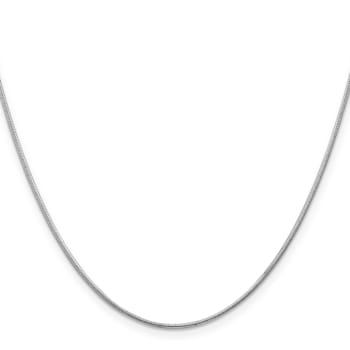 Tiara Sterling Silver 20 Round Snake Chain Necklace