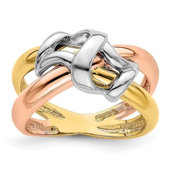 14K Polished Woven Band