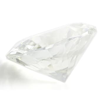 White Sapphire Loose Gemstone Unheated 11.5mm Round 6.92ct