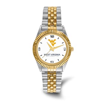 LogoArt West Virginia University Pro Two-tone Gents Watch