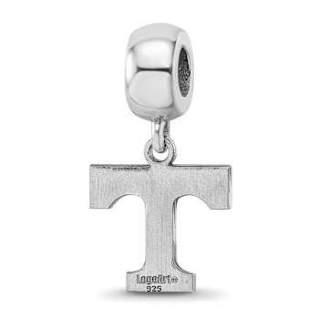 Sterling Silver Rhodium-plated LogoArt University of Tennessee Small
Dangle Bead
