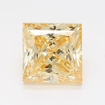 2.03ct Vivid Yellow Princess Cut Lab-Grown Diamond SI1 Clarity IGI Certified