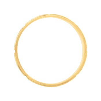 6mm Cross Band in 10k Yellow Gold with White Rhodium