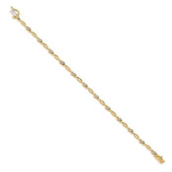 14k Yellow Gold and 14k White Gold with Rhodium over 14k Yellow Gold
Diamond Bracelet