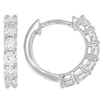 Lab-Grown Diamond Inside-Out Huggie Hoops - 1.00ctw