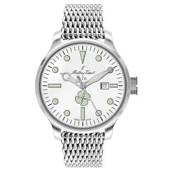 Mathey Tissot Men's Elica White Dial, Stainless Steel Watch