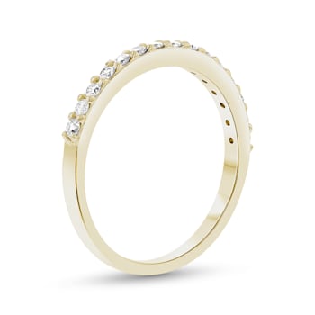 Diamond 14k Yellow Gold Anniversary Style Band Ring 0.30ctw