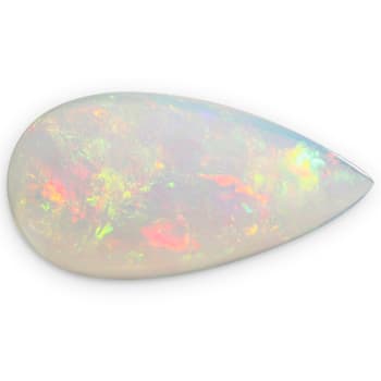 Ethiopian Opal 28.07x14.56mm Pear Shape Cabochon 13.72ct