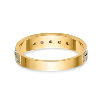 14K Yellow Gold AA Quality Ladies Wedding Band