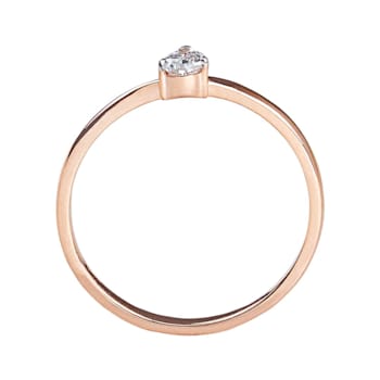 Lab Grown Diamond 10K Rose Gold Solitaire Ring, 0.20ct