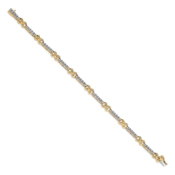 14k Yellow Gold and 14k White Gold with Rhodium over 14k Yellow Gold
Diamond Bracelet