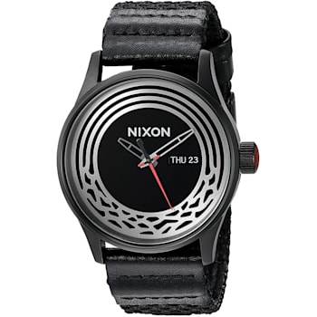 Nixon Men's Classic Black Fabric Strap Watch