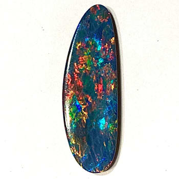 Opal on Ironstone 30x10mm Free-Form Doublet 9.04ct