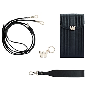Mimi Black Phone Case with Wristlet
