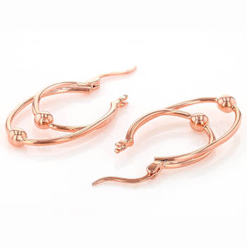 Copper Double Hoop Earrings