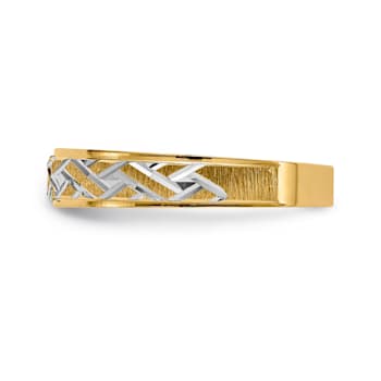 14K Yellow Gold AA Quality Ladies Wedding Band