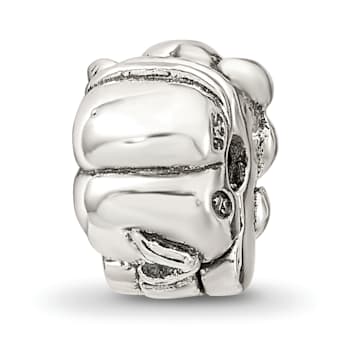 Sterling Silver Elephant Clip Bead
