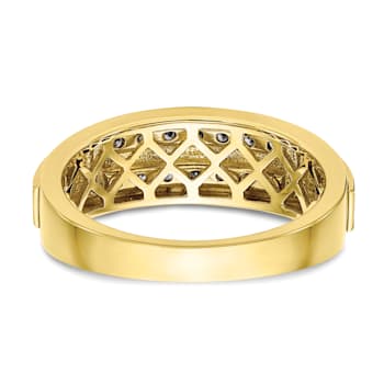 10K Yellow Gold Lab Grown Diamond Men's Ring