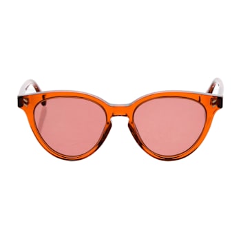 Stella McCartney Orange Frame Orange Round Lenses Sunglasses