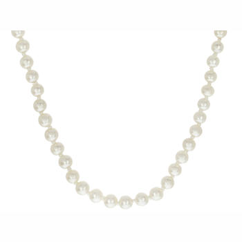 Mini Freshwater Pearl Strand Necklace In Sterling Silver 20 Inch