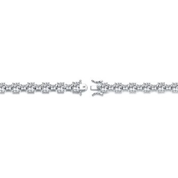 Prong-Set CZ Tennis Bracelet In Sterling Silver 2.25ctw