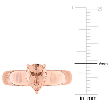 Morganite 14K Rose Gold Ring 1.00ctw
