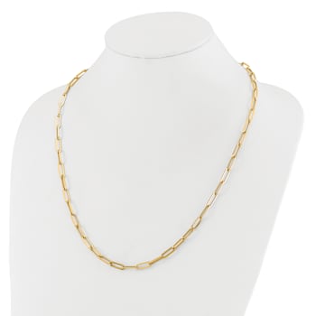14K Yellow Gold Polished Fancy Link Necklace