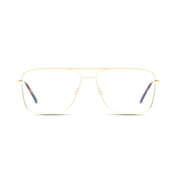 Quay Poster Boy Mini Gold Aviator Frame / Clear Lenses Sunglasses