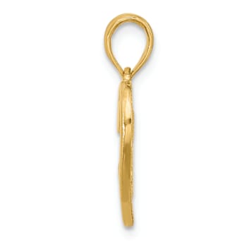 14k Yellow Gold Polished Fancy Love and Hearts Charm