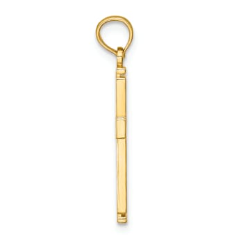 14k Yellow Gold Cut-out Cross Pendant