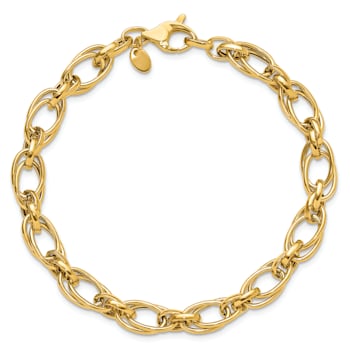 14K Yellow Gold Polished Fancy Bracelet
