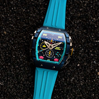 Nubeo Magellan Chronograph Space Invaders Blue Stainless Steel Band
Limited Edition Watch