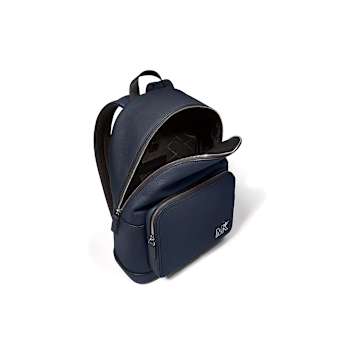 Michael Kors Cooper Large Pebbled Leather Backpack in Navy