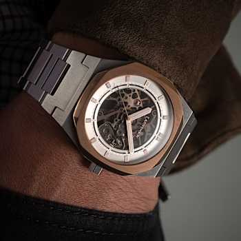 Thomas Earnshaw Discovery Drake Skeleton Silver Dial White Stainless
Steel Band Automatic Watch