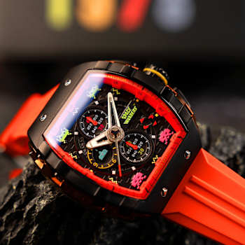 Nubeo Magellan Chronograph Space Invaders Red Stainless Steel Band
Limited Edition Watch