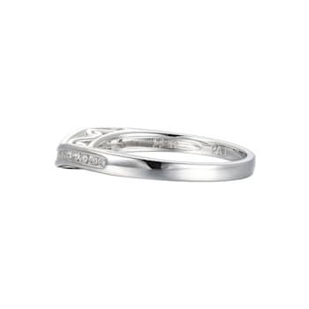 White Cubic Zirconia Rhodium Over Sterling Silver 3 Pieces Bridal Set
Rings 4.28ctw