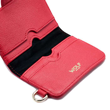 Mimi Red Credit Card Holder with Wristlet
