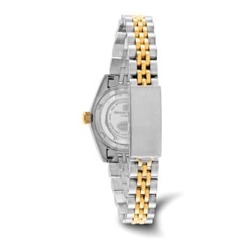 Ladies Charles Hubert IP-plated Two-tone 26mm Black Dial Watch