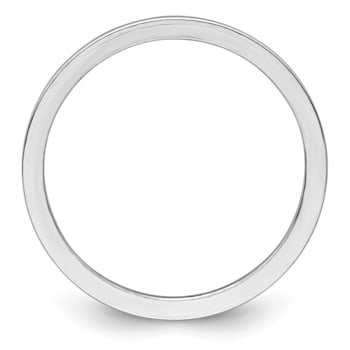 14K White Gold 1.2mm Flat Stackable Expressions Band