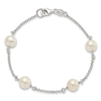 Sterling Silver Freshwater Cultured Pearl Bracelet
