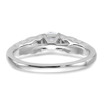 Rhodium Over 10K White Gold Lab Grown Diamond VS/SI GH, Complete
Engagement Ring 0.5ctw