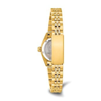 Ladies Charles Hubert IP-plated Stainless Steel Black Dial Watch